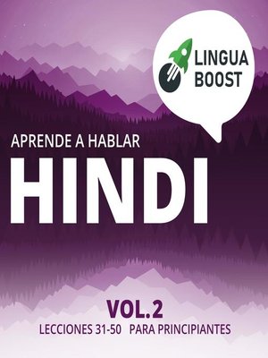 cover image of Aprende a hablar hindi Volume 2
